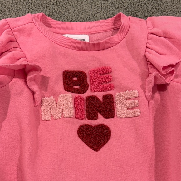 Pink Ruffled Kids Sweatshirt - Picture 2 of 4